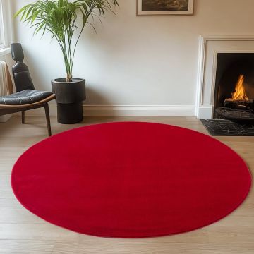 Covor Joy Rosu, Rotund, D160 cm