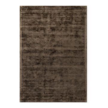 Covor maro țesut manual din viscoză 80x150 cm Noemi – Vikosa ieftin