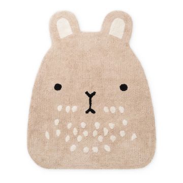 Covor pentru copii bej lavabil/țesut manual din bumbac 120x152 cm Snuggle Pucki – Hanse Home