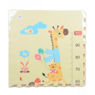 Covor puzzle din spuma 120x120 cm Girafa