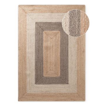 Covor reversibil/țesut manual din iută 120x170 cm Juno – Hanse Home