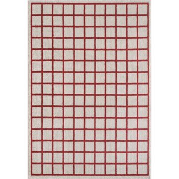 Covor roșu/bej 160x230 cm Picnic – ESTE