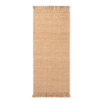 Covor tip traversă în culoare naturală reversibil/țesut manual din iută 80x300 cm Fjord – Hanse Home