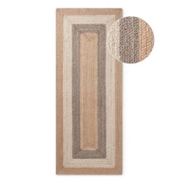 Covor tip traversă reversibil/țesut manual din iută 80x200 cm Juno – Hanse Home