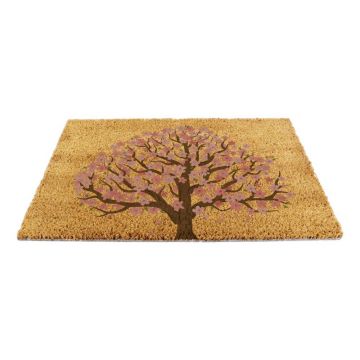 Covoraș de intrare din fibre de nucă de cocos 60x90 cm Blossom Tree of Life – Artsy Doormats