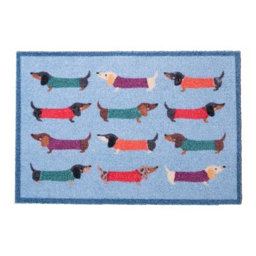 Covoraș de intrare din material textil 40x60 cm Dachshund – Artsy Doormats