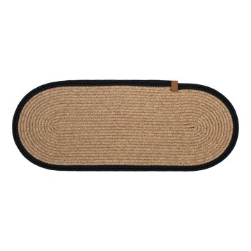 Covorașe pentru scări negre/în culoare naturală 16 buc. 25x65 cm Milo Frame – Vitaus