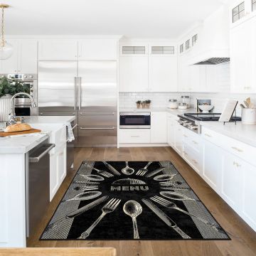 Covor (120 x 180), Wookece1686, 120x180 cm, Negru
