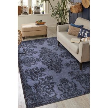 Covor (150 x 230), Folk Chenille, 150x230 cm, Albastru navy