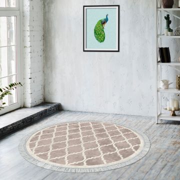 Covor (160 x 160), Aln400601Kr12, 160x160 cm, Crem/Maro