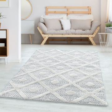 Covor (160 x 230), Pisa 4707, 160x230 cm, Gri