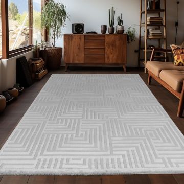 Covor (160 x 230), Sahara 1114, 160x230 cm, Argintiu