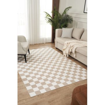 Covor (80 x 150), Damas 4001, 80x150 cm, Crem/Maro