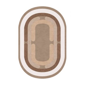 Covor (80 x 150), Sftkece048-Oval, 80x150 cm, Maro