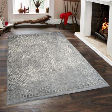 Covor (80 x 300), Notta 1108, 80x300 cm, Gri / Crem