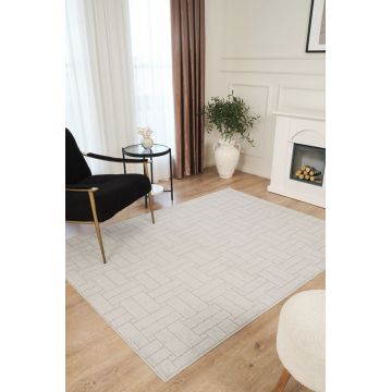 Covor (100 x 150), Rivon Rn01, 100x150 cm, Gri