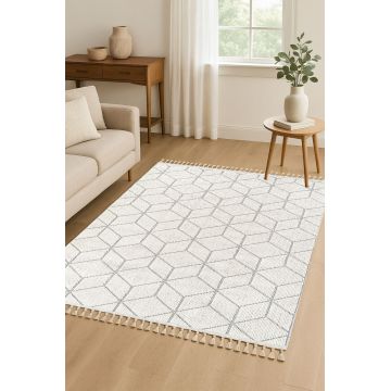 Covor (120 x 180), Bukle 1407, 120x180 cm, Alb