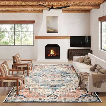 Covor (120 x 180), Kece-Fr73, 120x180 cm, Portocaliu