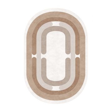 Covor (160 x 230), Sftkece046-Oval, 160x230 cm, Bej