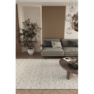 Covor (200 x 300), Elit 13, 200x300 cm, Crem / Gri