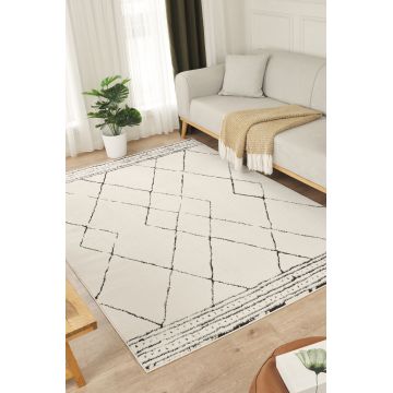 Covor (80 x 150), Jung 7186, 80x150 cm, Crem/Negru