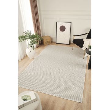 Covor (80 x 150), Sisalux 3082, 80x150 cm, Alb/Gri