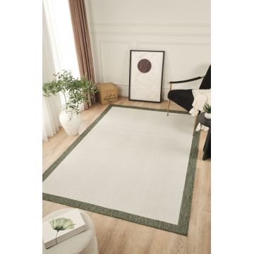 Covor (80 x 150), Sisalux 3090, 80x150 cm, Crem / Verde