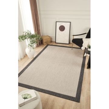 Covor (80 x 300), Sisalux 3088, 80x300 cm, Gri/Antracit