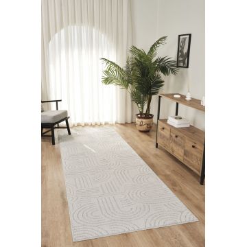 Covor (80 x 400), Rivon Rn07, 80x400 cm, Gri