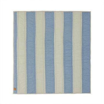 Saltea de joacă pentru copii albastră/crem 130x140 cm Striped – OYOY Mini