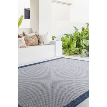 Covor (100 x 200), 23745A, 100x200 cm, Ecru / Albastru închis