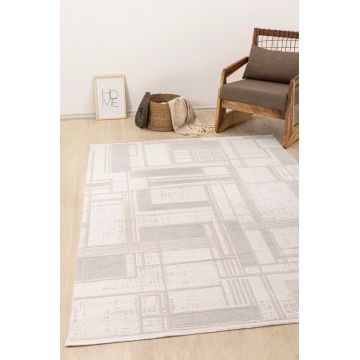 Covor (120 x 180), A0860A, 120x180 cm, Gri / Bej