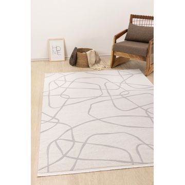 Covor (140 x 200), A0858A, 140x200 cm, Crem / Gri