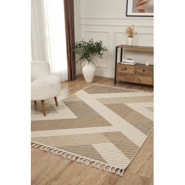 Covor (80 x 150), Beverly 2212, 80x150 cm, Alb / Galben