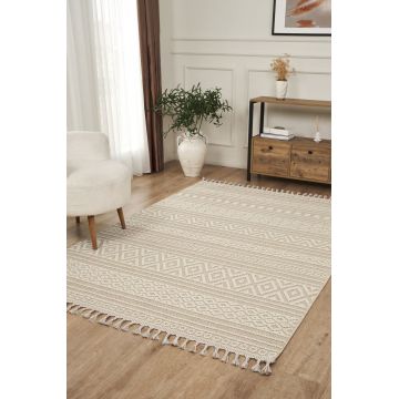 Covor (80 x 150), Beverly 2213, 80x150 cm, Alb / Galben