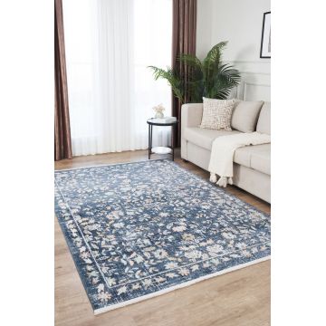 Covor (80 x 150), Rustik 2224, 80x150 cm, Albastru