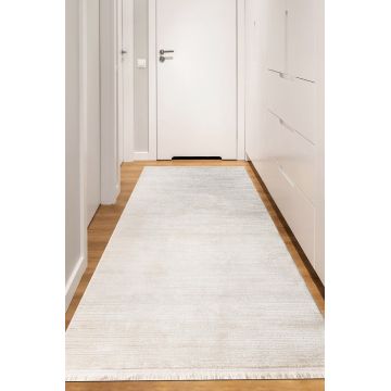 Covor (80 x 300), Leo 2973 80 x 300, 80x300 cm, Alb