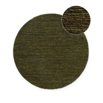 Covor verde închis țesut manual rotund din lână ø 200 cm Bexley Woolwich – Ted Baker