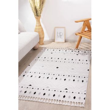 Covor (240 x 340), 33412A, 240x340 cm, Crem/Negru