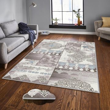 Covor, Eexfab1086, 100x200 cm, Poliester, Multicolor ieftin