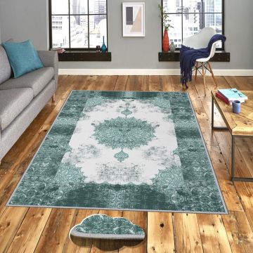 Covor, Eexfab651, 100x200 cm, Poliester, Multicolor