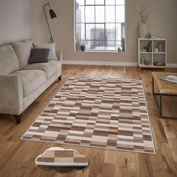 Covor, Eexfab713, 100x200 cm, Poliester, Multicolor ieftin