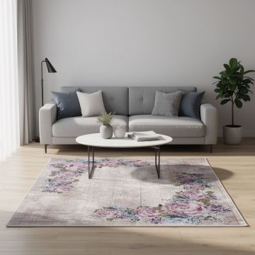 Covor, Eexfab731, 100x200 cm, Poliester, Multicolor ieftin