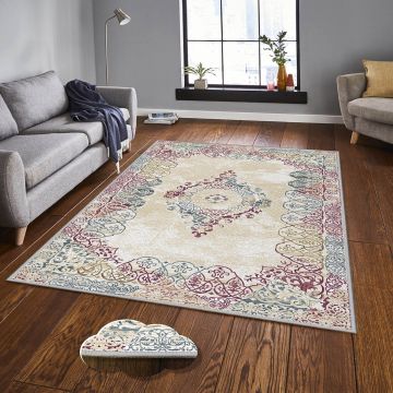 Covor, Eexfab751, 160x230 cm, Poliester, Multicolor