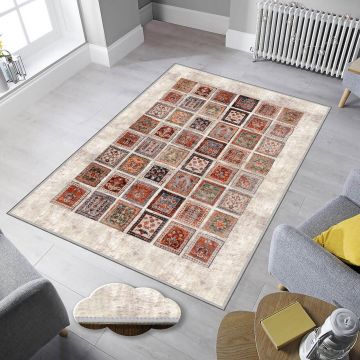 Covor, Eexfab808, 100x150 cm, Poliester, Multicolor