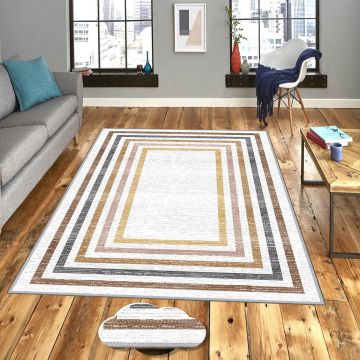 Covor, Eexfab878, 80x150 cm, Poliester, Multicolor