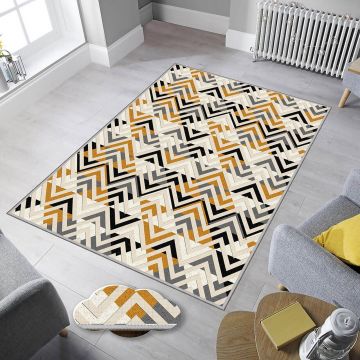Covor, Eexfab879, 100x150 cm, Poliester, Multicolor