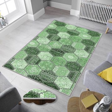 Covor, Eexfab884, 80x200 cm, Poliester, Multicolor ieftin