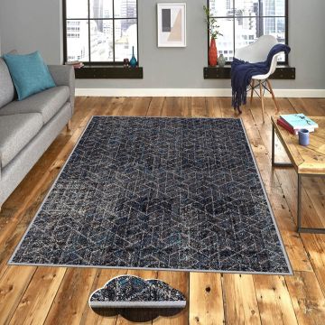 Covor, Exfab317, 100x300 cm, Poliester, Multicolor