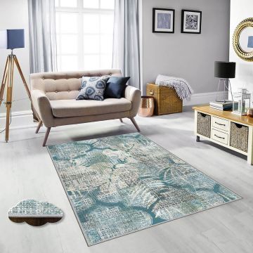 Covor, Exfab319, 100x300 cm, Poliester, Multicolor